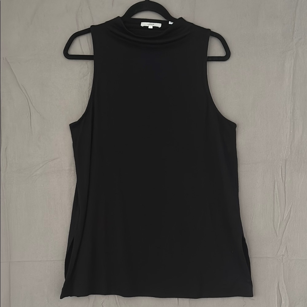 Vince Black Sleeveless Muscle Tee